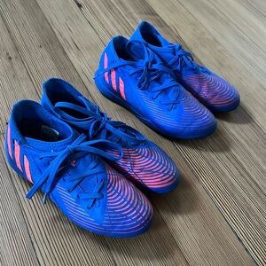 Kids, ADIDAS soccer cleats, indoor and outdoor.